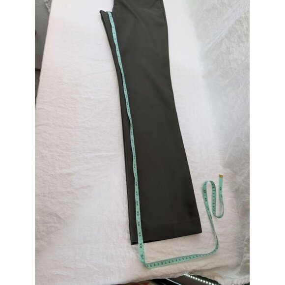 Express Editor pants dark green women's size 4R straight leg mid rise L6 - Picture 9 of 9